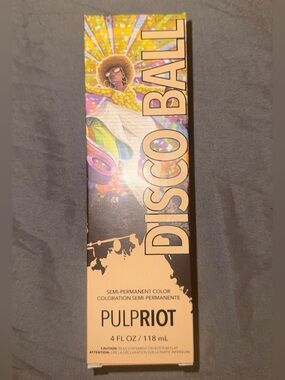 Pulp Riot Disco Ball Semi-Permanent Hair Color 4oz Light Coral Discontinued NEW!